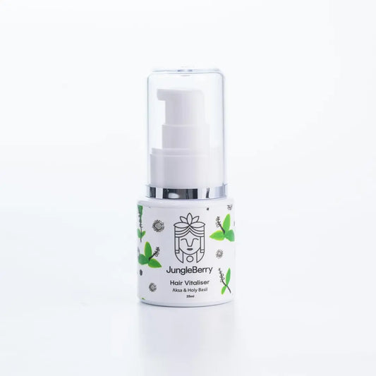 JUNGLE BERRY  Aksa & Holy Basil Hair Vitalising | Baheda & Bhringraj Nourish Scalp & Boost Hair Growth | 25 ml