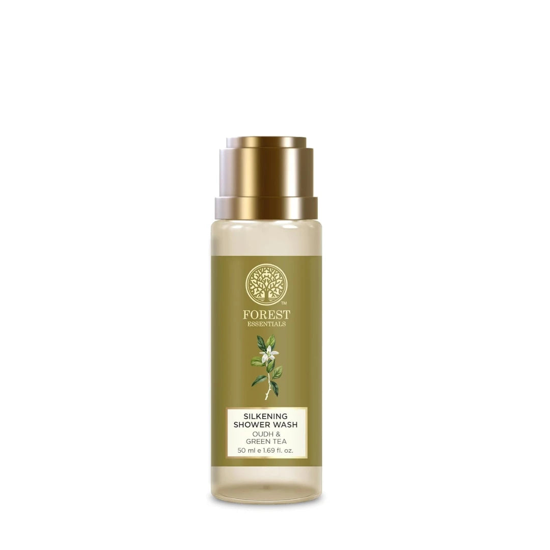 Forest Essentials Silkening Shower Wash Oudh & Green Tea