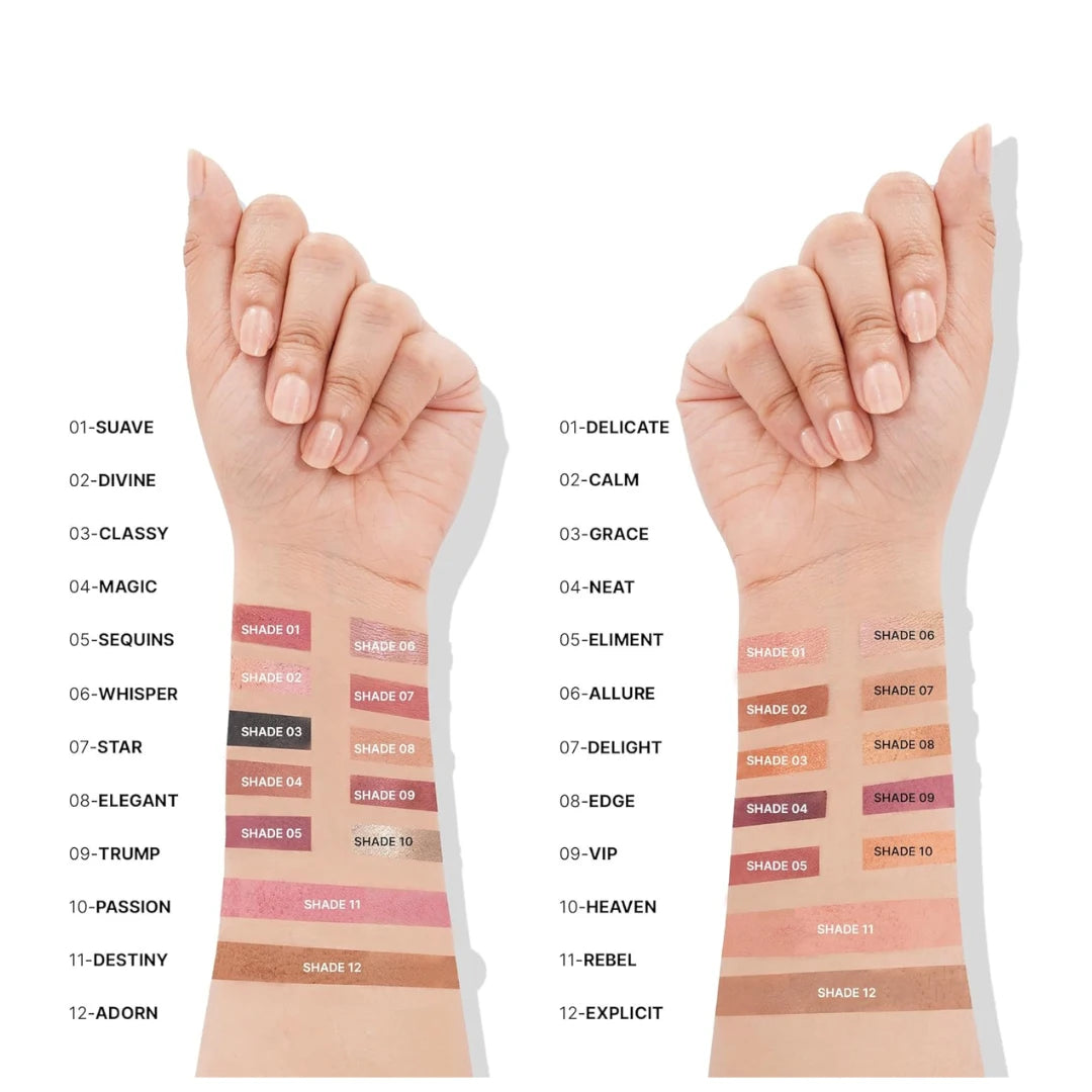 Swiss Beauty Select Light Em Up Multipurpose Face and Eye Palette | 10 Eyeshadow shades + 1 Blusher shade + 1 Contour Pan| Shade- Twilight, 20g |