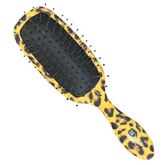 ROOTS Zero Tangle Paddle Hair Brush | Flexi Cushion Base | Soft yet Firm Bristles | Damage-Free Detangling on Sensitive/Wet/Dry Hair | For Men & Women | Length - 7 Inch, Model No - RZTX-AN