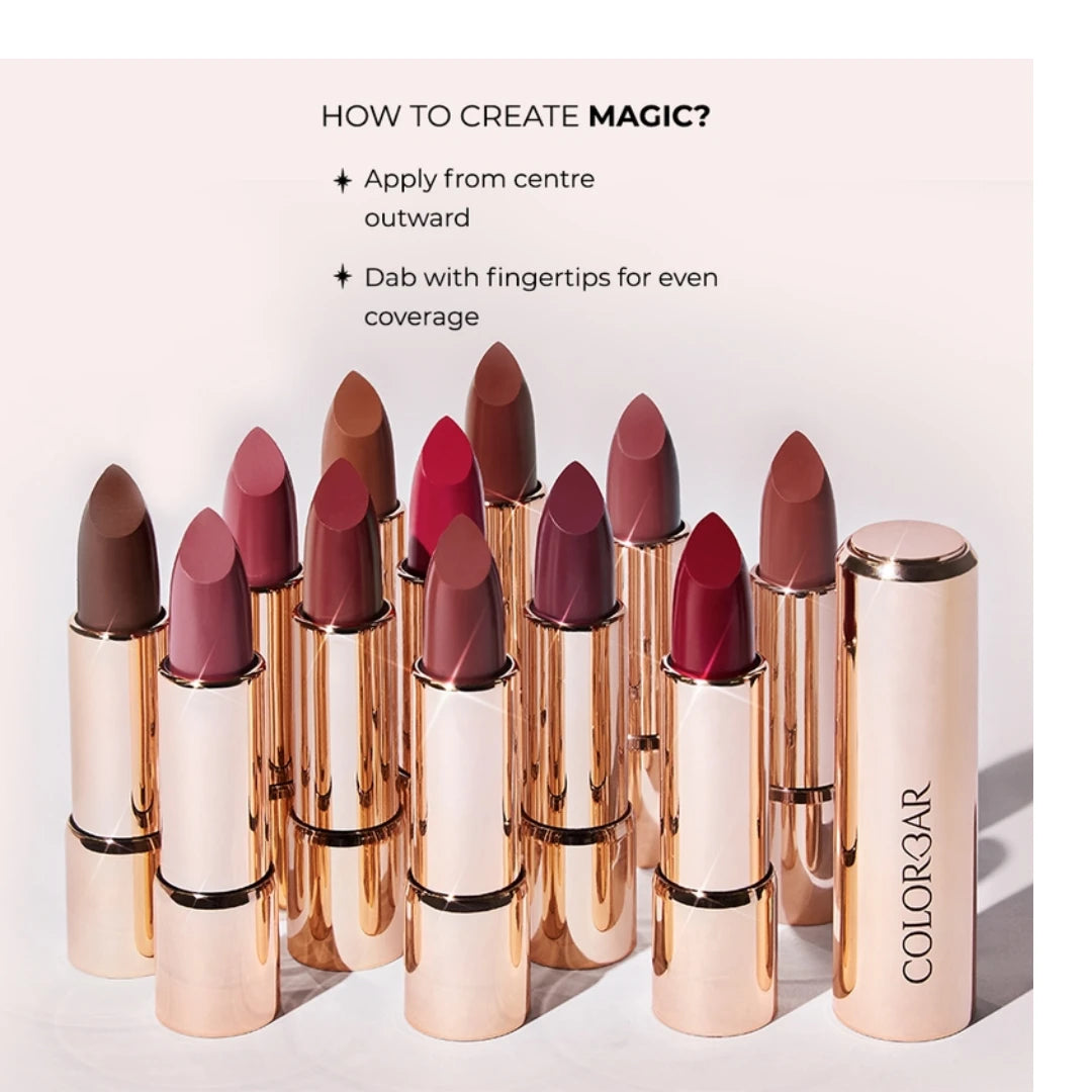 COLORBAR Powerkiss Matte Lipstick Magic 02 (4.2g)  (Magic, 4.2 g)