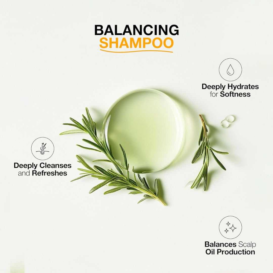 GK Hair Global Keratin Balancing Shampoo 300ml For Oily Hair And Scalp Restores Scalp pH Level - Sulfate And Paraben Free