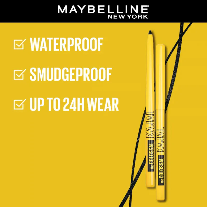 Maybelline New York The Colossal Kajal 24Hour Smudge Proof - Deep Black (0.35g)