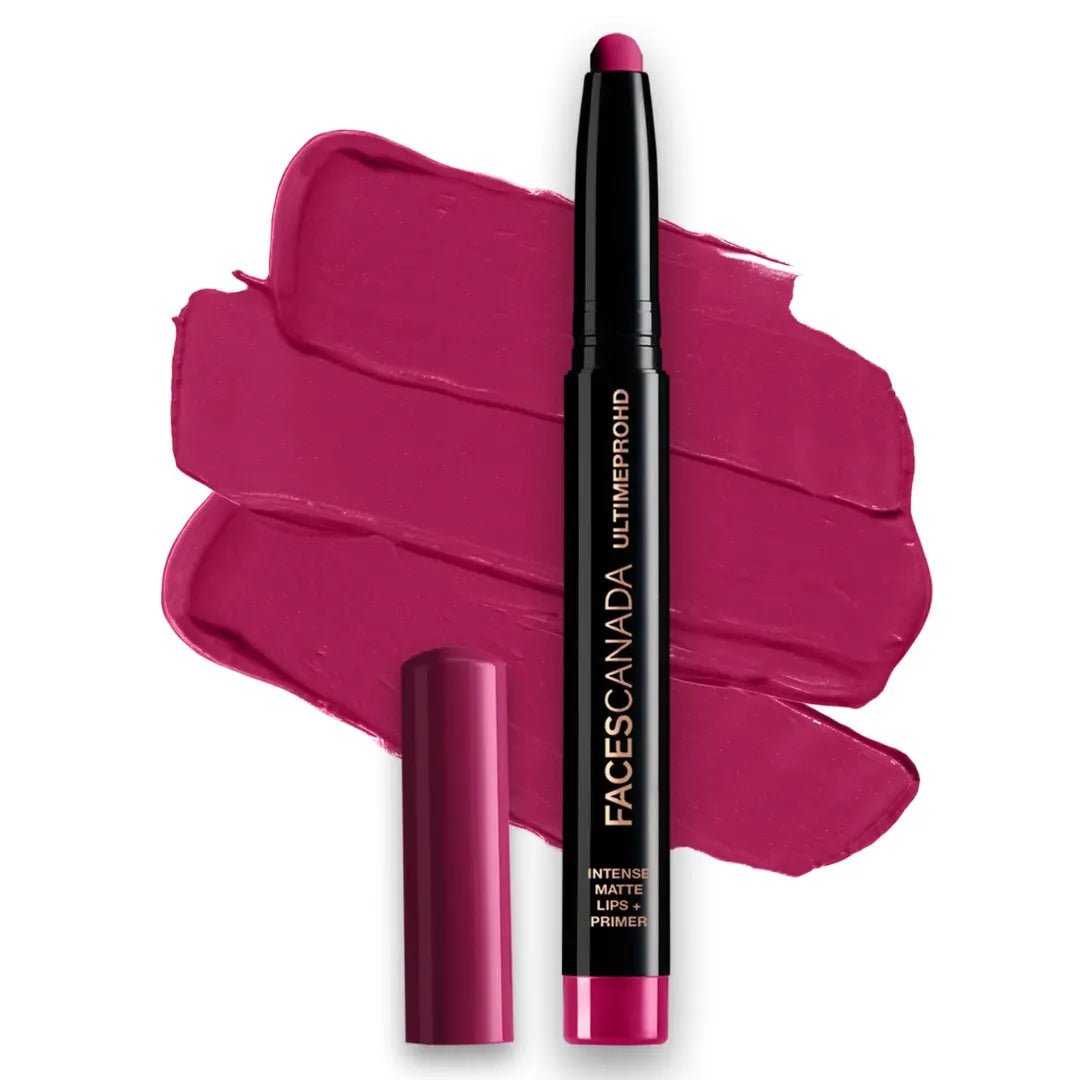 FACES CANADA Ultime Pro HD Intense Matte Lipstick + Primer - Magnetic (Nude), 1.4g | 9HR Long Stay | Flawless HD Matte Finish | Intense Color | Lightweight | Smooth Glide | Primer Infused - Deals999