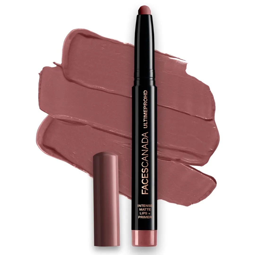 FACES CANADA Ultime Pro HD Intense Matte Lipstick + Primer - Magnetic (Nude), 1.4g | 9HR Long Stay | Flawless HD Matte Finish | Intense Color | Lightweight | Smooth Glide | Primer Infused - Deals999