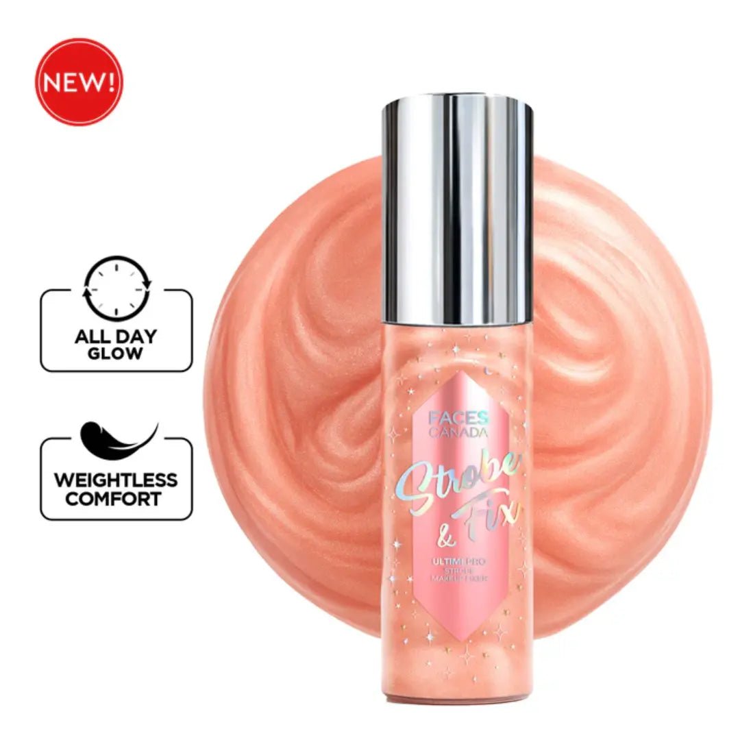 FACESCANDA Ultime Pro Strobe Makeup Fixer Rose Gold100ML - Deals999
