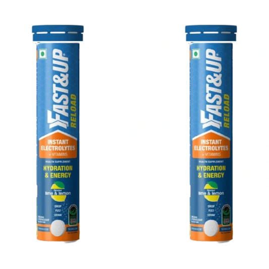 Fast&Up Reload (5 Litres) Low Sugar energy drink for Instant Hydration- 20 (pack of 2)