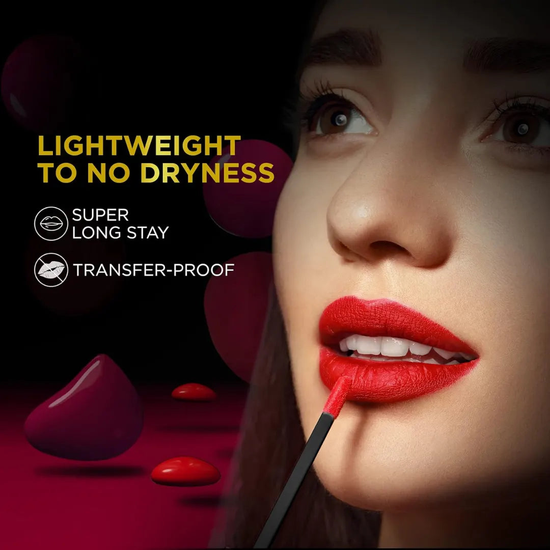 FACESCANADA Comfy Matte Pro Liquid Lipstick| 10HR Longstay | Intense Color | Macadamia Oil & Olive Butter Infused | Lightweight Super Smooth | No Dryness | No Alcohol