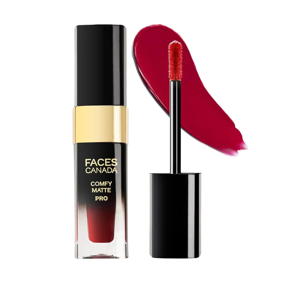 FACESCANADA Comfy Matte Pro Liquid Lipstick| 10HR Longstay | Intense Color | Macadamia Oil & Olive Butter Infused | Lightweight Super Smooth | No Dryness | No Alcohol