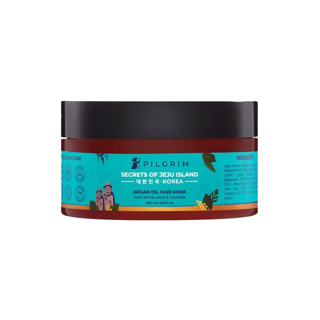 Pilgrim Argan Oil Hair Mask with White Lotus & Camellia (200ml)