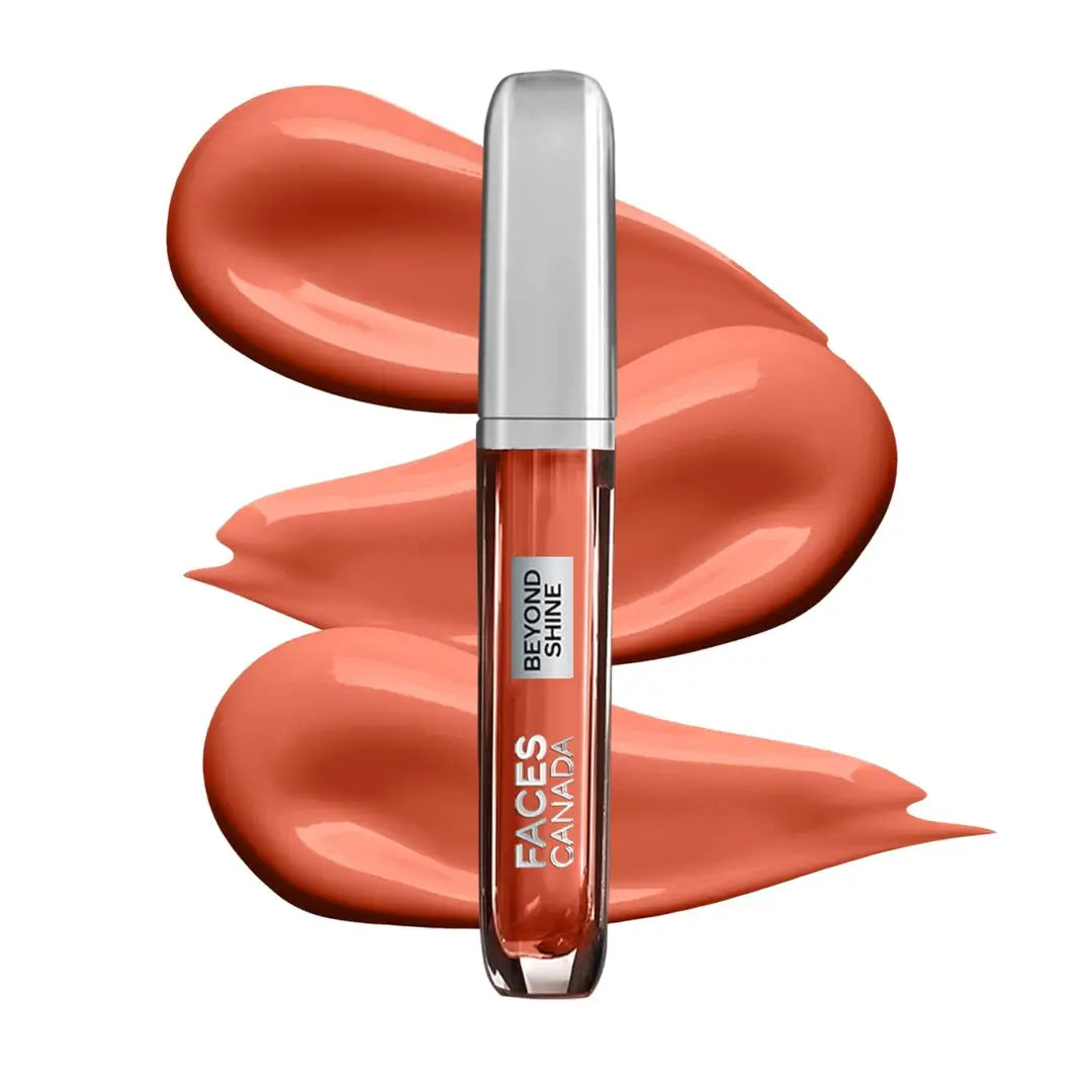 FACESCANADA Beyond Shine Lip Gloss| Lightweight Non-Sticky Luxurious Texture For Glossy Lips | Instant Shine | Fuller, Supple & Plump Lips | Macadamia Oil For Hydration