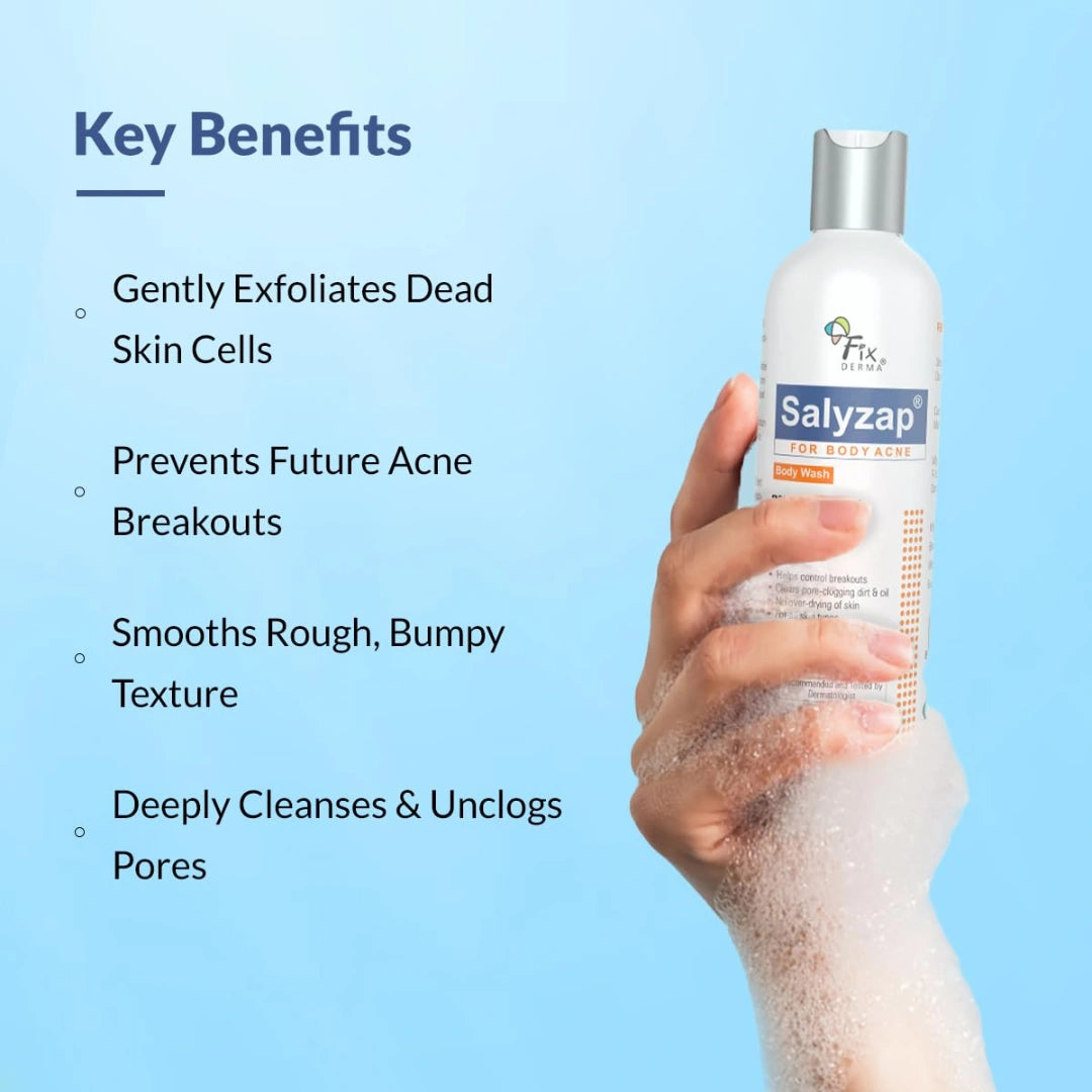 Fixderma Salyzap 2% Salicylic  body wash 200ml