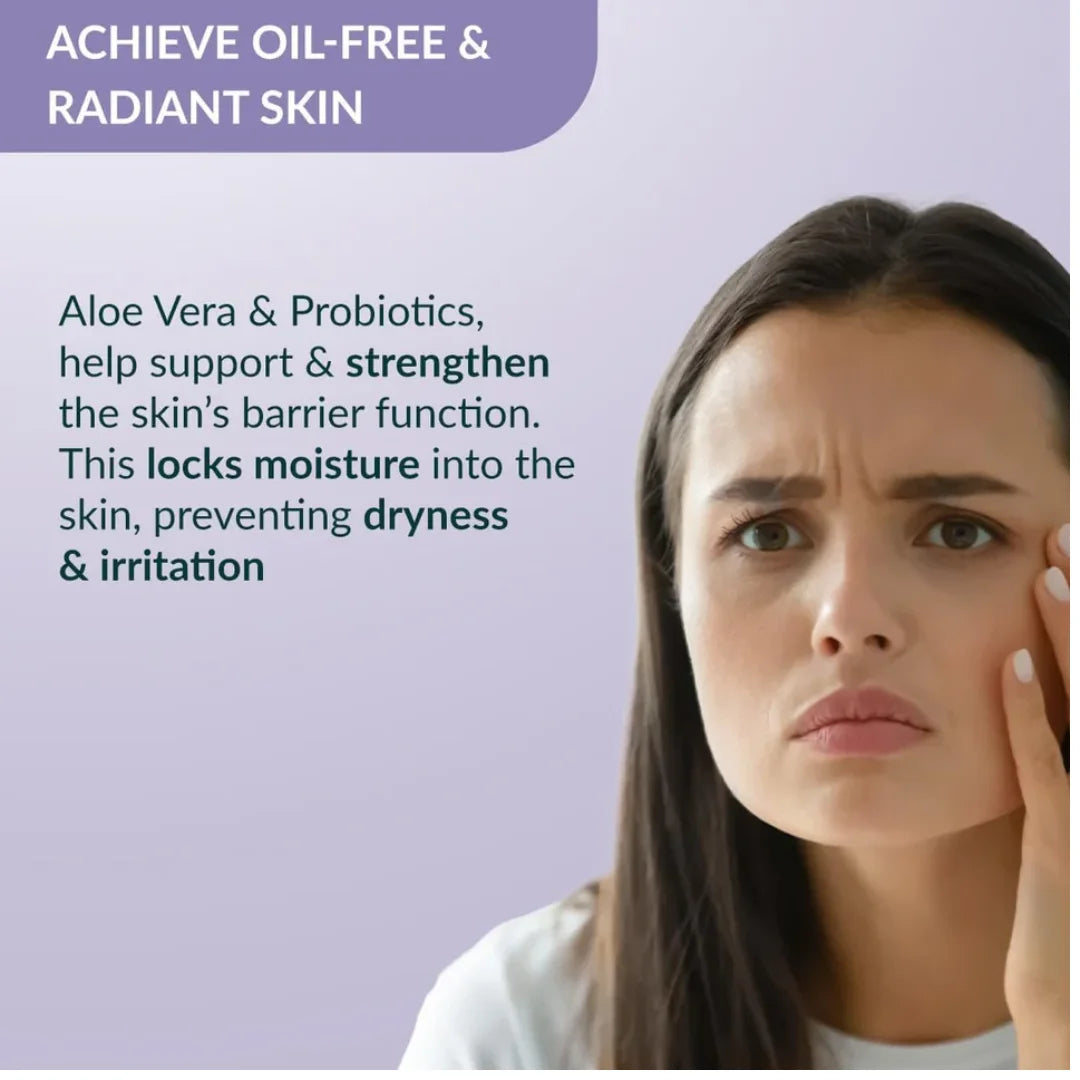 Fixderma Durave Radiance & Brightening Oil Free Face Moisturizer with Probiotics | Aloe Vera | Brightening Face Moisturizer for Women & Men - 50gm