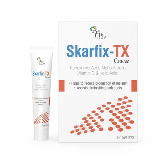Fixderma Tranexamic Acid + 2% Kojic Acid + 1% Arbutin SKARFIX -TX Face Cream | Pigmentation Removal Cream | Kojic Acid | Uneven Skin Tone - 15 gm (Pack of 1) - Deals999