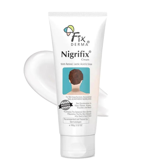 Fixderma Nigrifix Cream for Acanthosis Nigricans with Lactic Acid For Body Parts like Neck, Ankles, Knuckles, Armpits, Thighs & Elbows | Exfoliant 100 gm (Pack of 1)