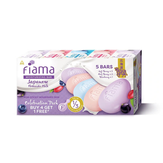 Fiama Moisturizing Soap Bars Celebration Pack of 5