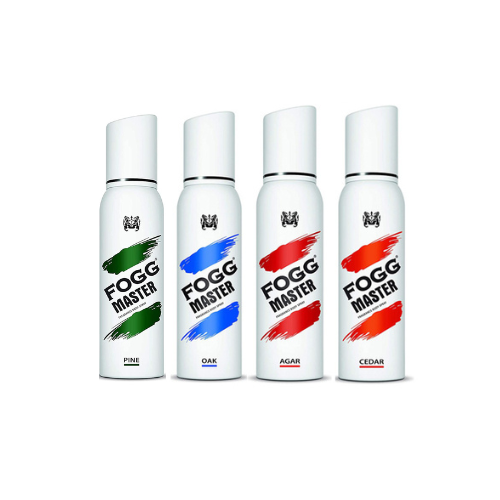 Fogg Master Deodorant For Unisex(120Ml) - Pack Of 4