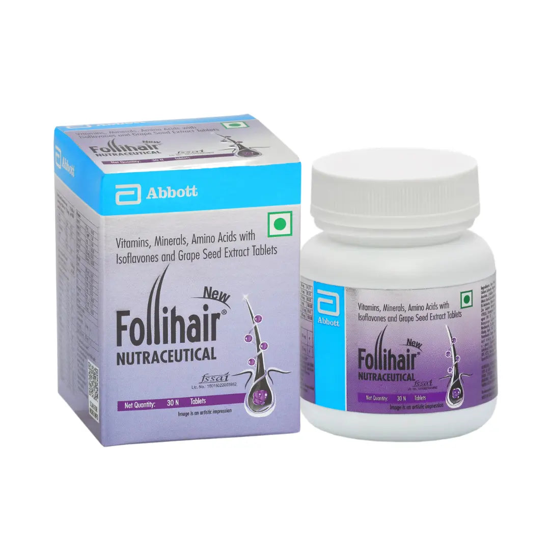 Follihair New Nutraceutical Pack of 30N Tablets Bottle