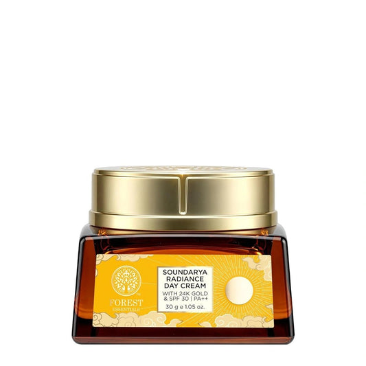 Forest Essentials Soundarya Radiance Day Cream with 24K Gold & SPF 30 PA++ (30gm) - Deals999