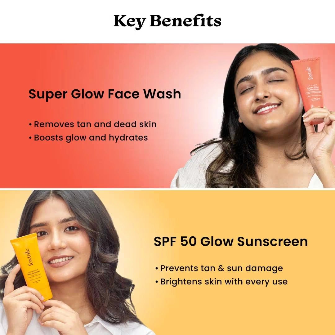 Foxtale Bright Start Duo Tan Removal + Sun Protection (2pcs) - Deals999