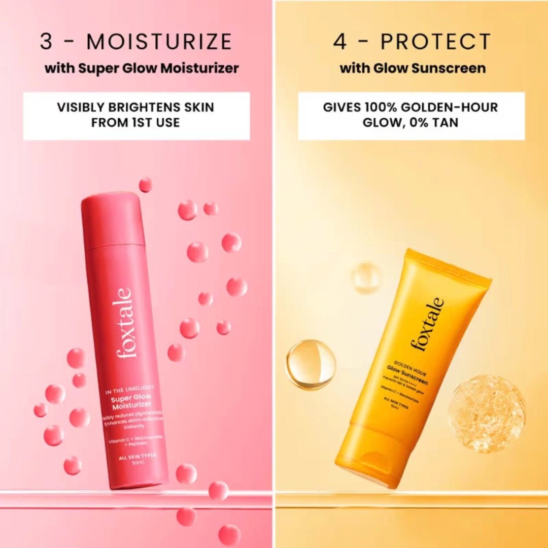 Foxtale Valentine's Luminous Glow Combo for radiant and glowing skin (230ml) - Deals999