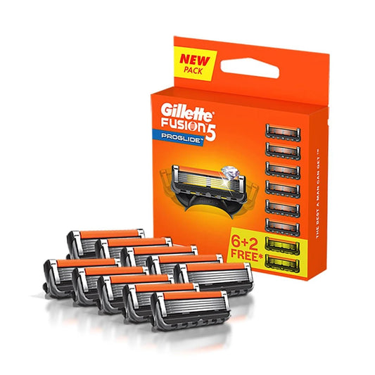 Gillette Fusion Proglide Blades for men with styling back blade - 8 count for Perfect Shave and Perfect Beard Shape - Deals999