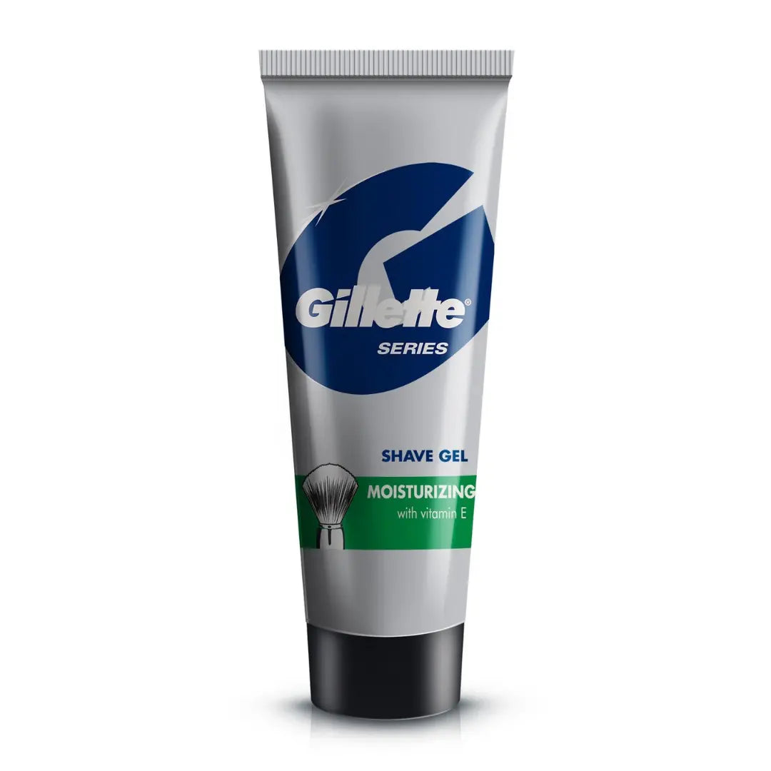 Gillette Shave Gel - Moisturizing With Vitamin E, 60g Carton