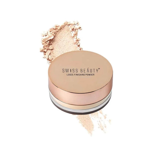 Swiss Beauty Ultra Fine Loose Finish Powder, Face Makeup, Shade-05 Ivory, 8gm