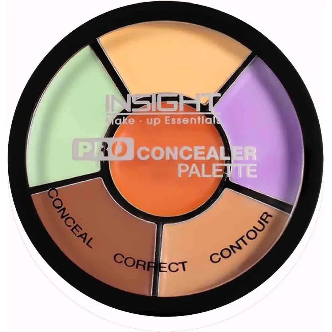INSIGHT Pro Concealer Palette - Shade Corrector | Makeup Wheel for Face | Satin–Matte Finish | 3-in-1 Conceal, Contour & Correct | Waterproof | Full Coverage | 15gm - Deals999