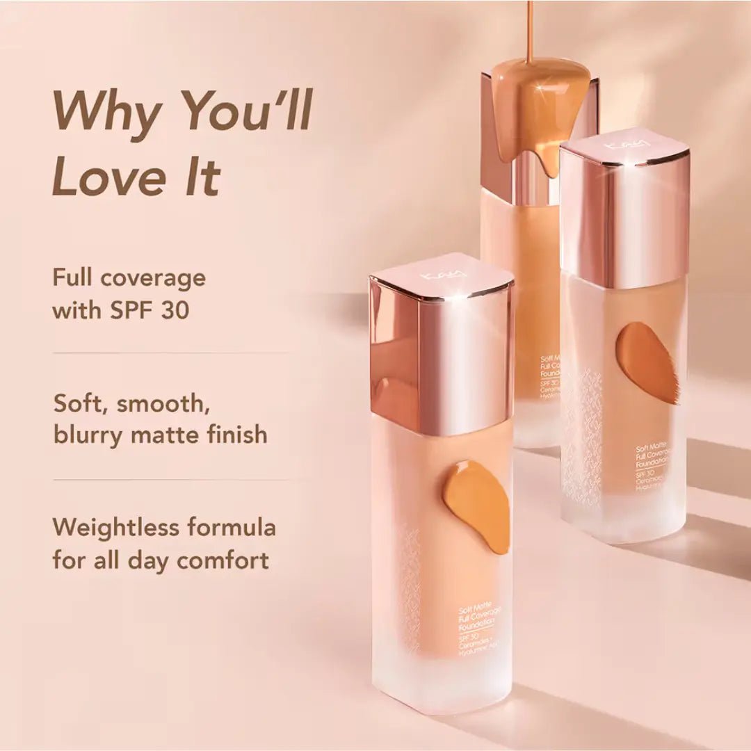 Kay Beauty Soft Matte Full Coverage Foundation - 105Y Light (30ml) - Deals999