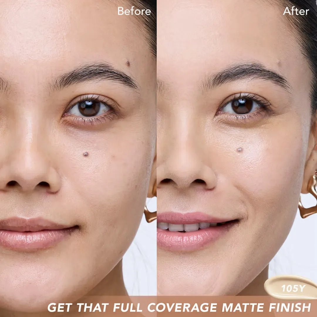 Kay Beauty Soft Matte Full Coverage Foundation - 105Y Light (30ml) - Deals999