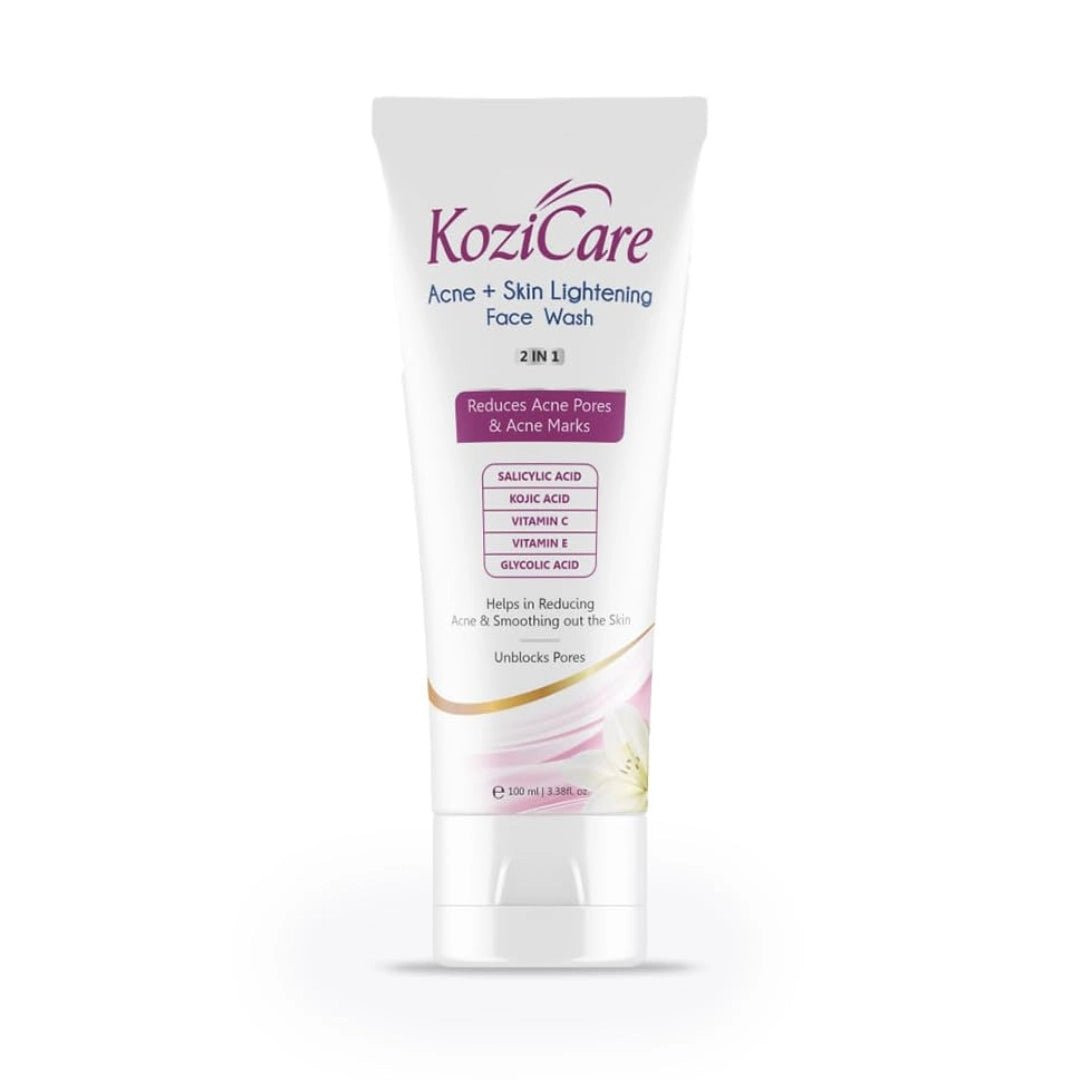 Kozicare Kojic Acid Face Wash | Acno Fight & 2% Salicylic Acid | for Glowing Skin | Reducing Acne & Smoothing Skin | for Women & Men (100ml) - Deals999