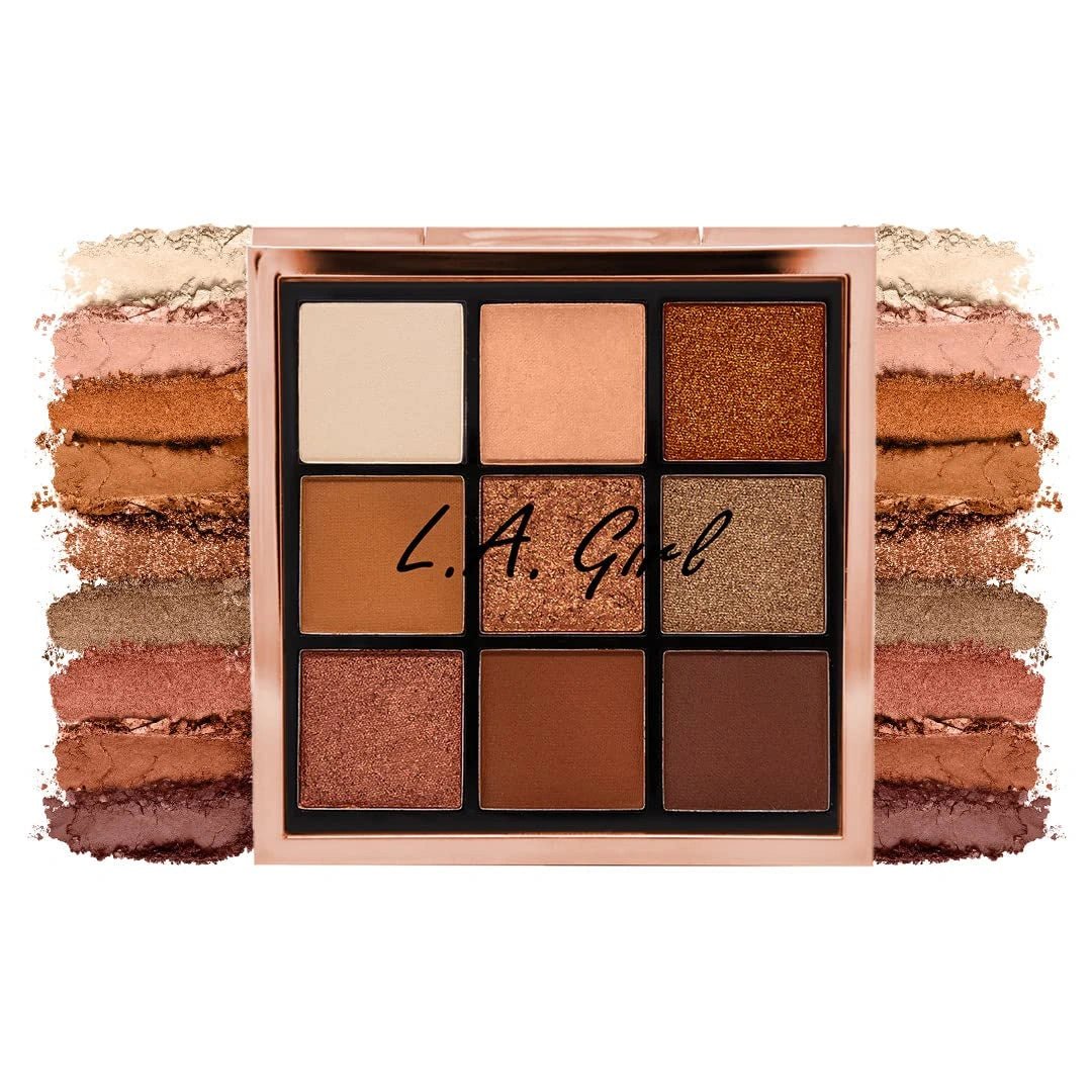 L.A GIRL Keep It Playful - 9 Color Eye Palette - Foreplay | Soft Mattes | Smooth Shimmers & Intense Foils | Easy To Blend | Travel Friendly | 14 Gm, Multicolor - Deals999