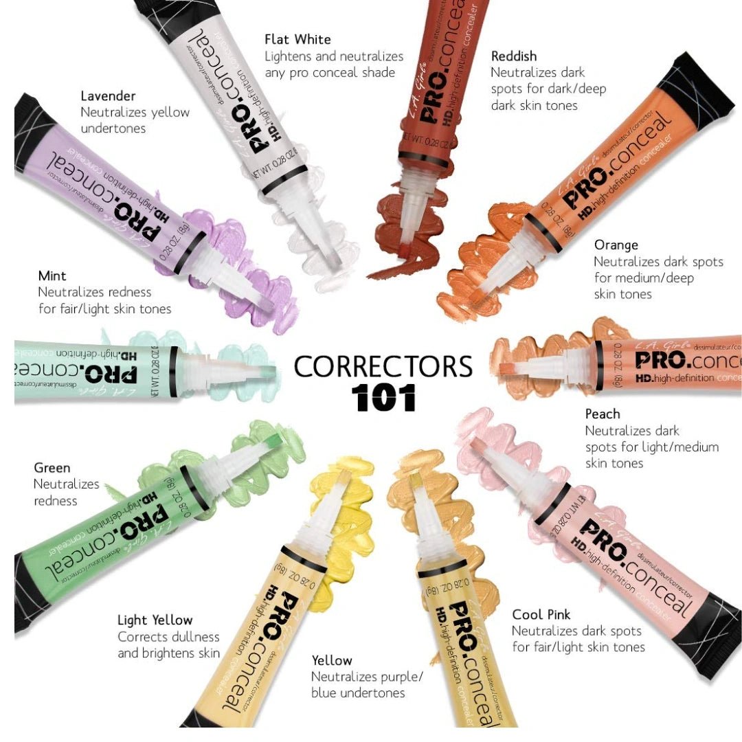 L.A GIRL Pro Cream Conceal Hd High Definition Concealer, Natural Finish, Gc991 Yellow Correcter, Lightweight, Ultra Blendable Liquid Conceal, Longwearing (Vegan & Cruelty - Free)8G - Deals999