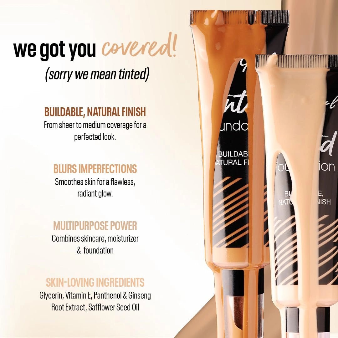 L.A Girl - Tinted Foundation - Medium Beige | Sheer to medium coverage and a natural finish | Needle tip nozzle for mess free application | Paraben - free, cruelty - free, & vegan | 30 ml - Deals999
