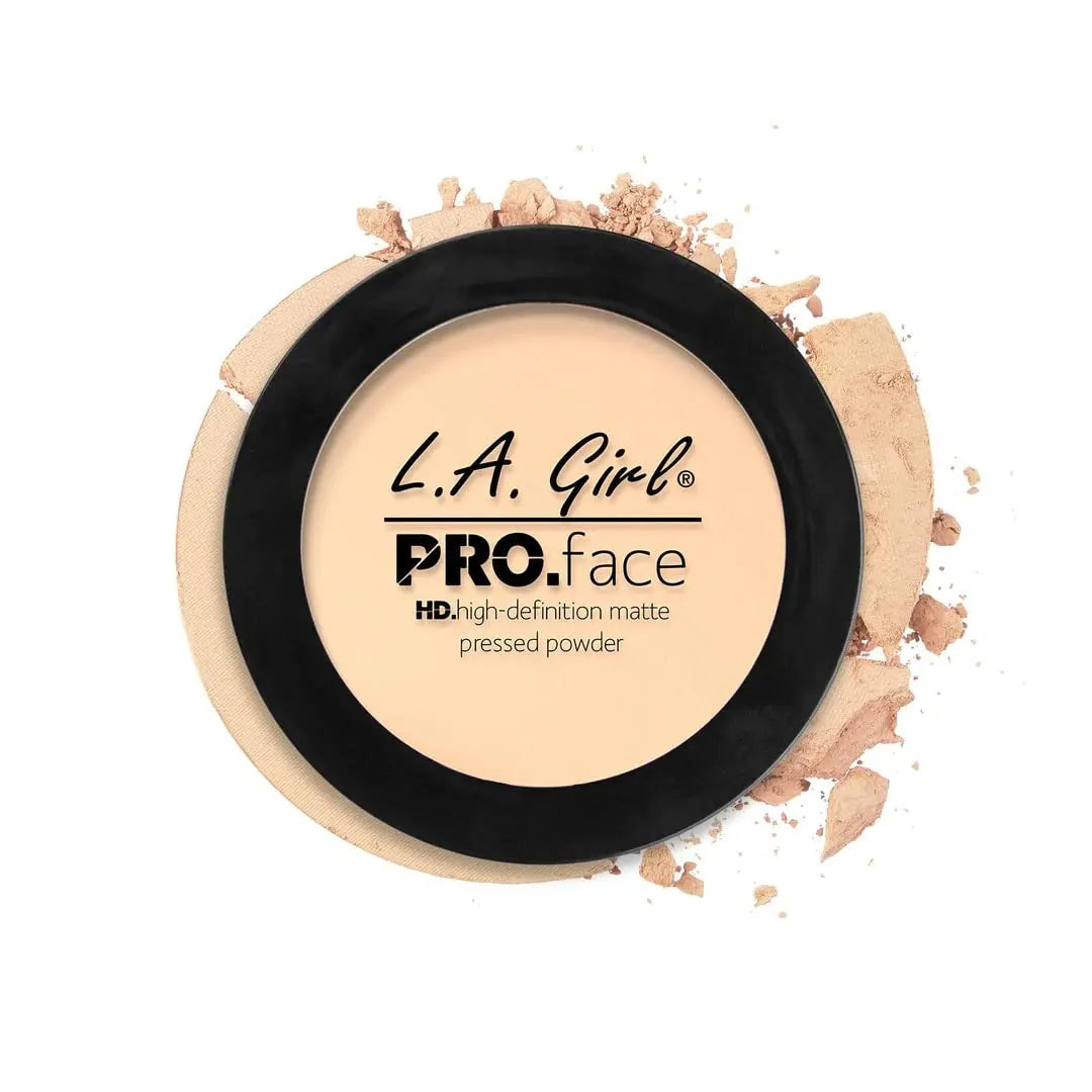 L.A. Girl HD Pro Face Pressed Powder  | Compact Powder for Light Skin | Matte Finish with Oil Control | Lightweight, Buildable Coverage | Daily Use Makeup
