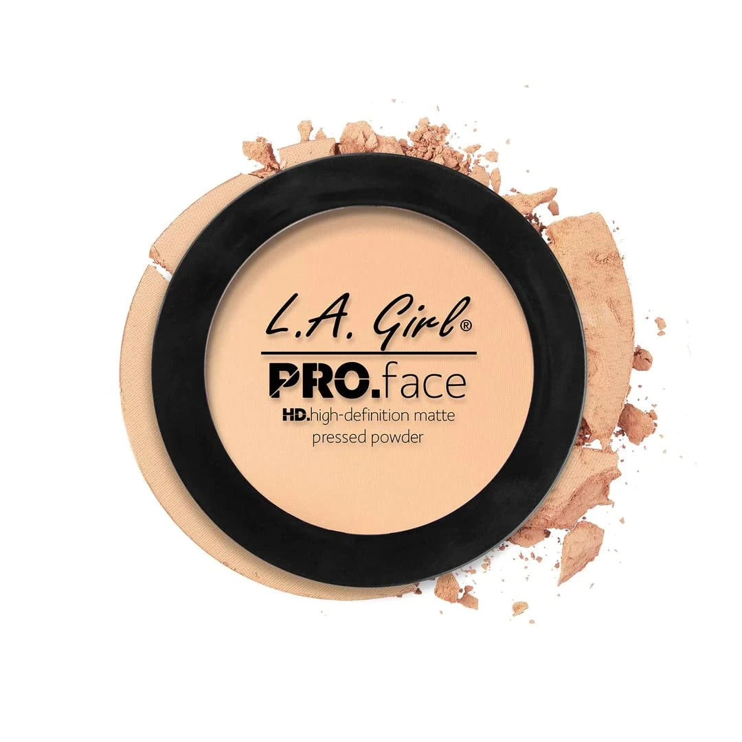 L.A. Girl HD Pro Face Pressed Powder  | Compact Powder for Light Skin | Matte Finish with Oil Control | Lightweight, Buildable Coverage | Daily Use Makeup