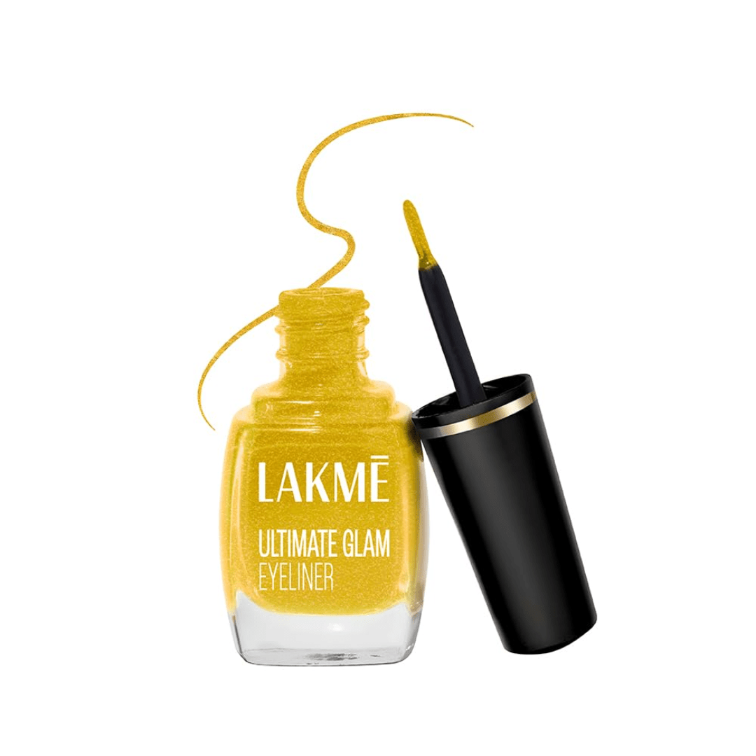 LAKMÉ Liquid Ultimate Glam Eye Liner, Semi Matte, Quick Drying, Water Resistant & Smudgeproof Eye Liner, Blue, 9Ml - Deals999