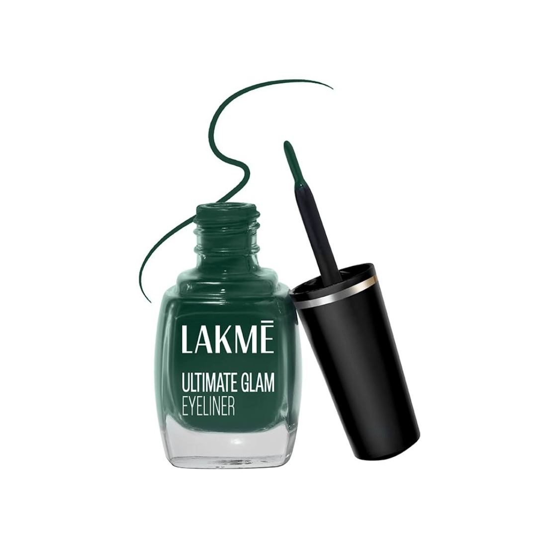 LAKMÉ Liquid Ultimate Glam Eye Liner, Semi Matte, Quick Drying, Water Resistant & Smudgeproof Eye Liner, Blue, 9Ml - Deals999