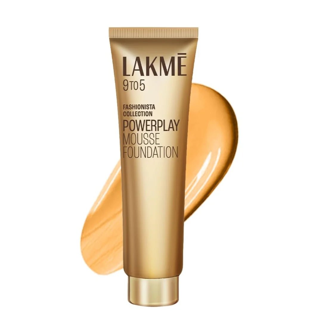 Lakme Powerplay Mousse Foundation, Matte Finish, Full coverage, Lightweight, Long Lasting Face Makeup,Beige Vanilla, 25g - Deals999