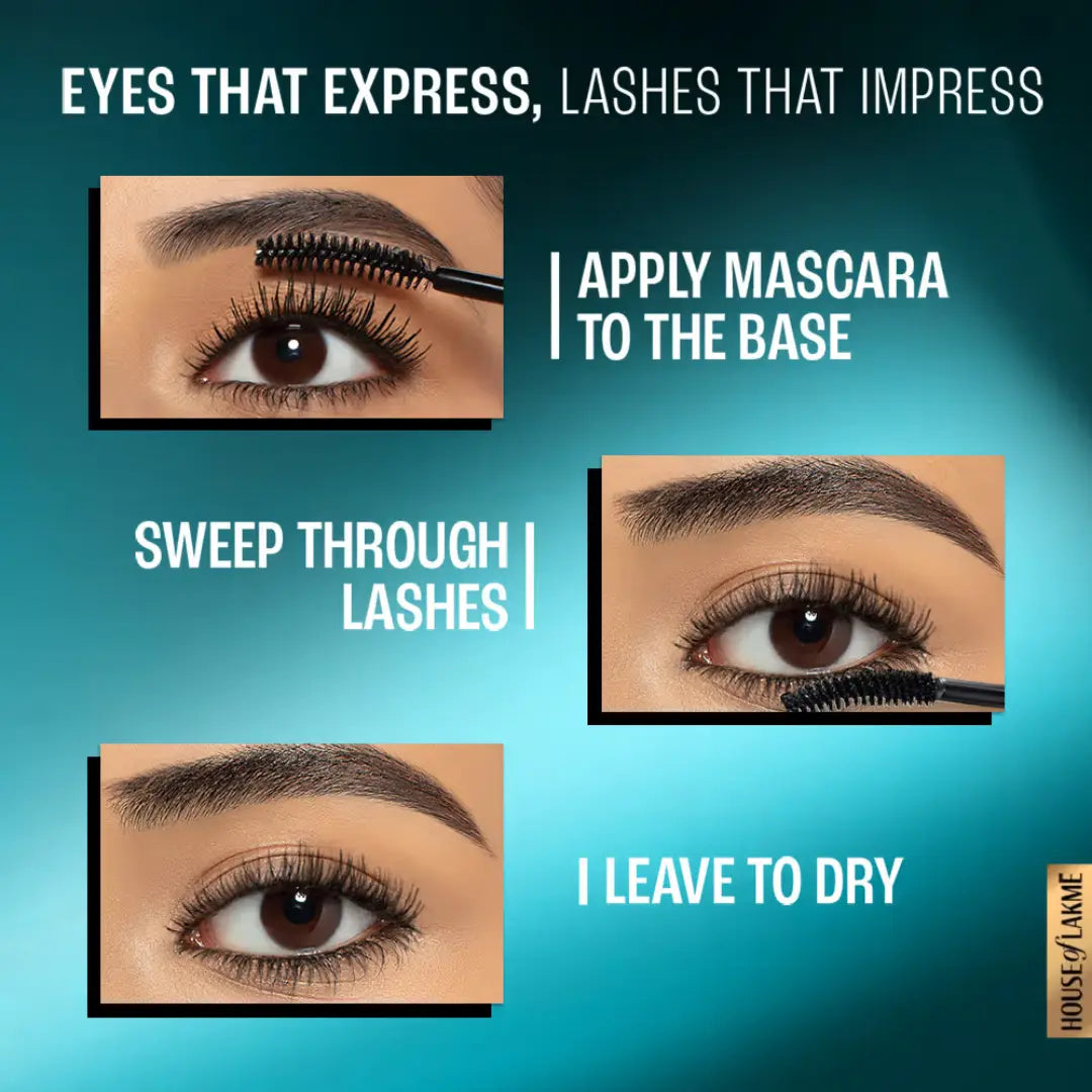 Lakme 9 to 5 Eyeconic Curling Black Waterproof Mascara (9ml)
