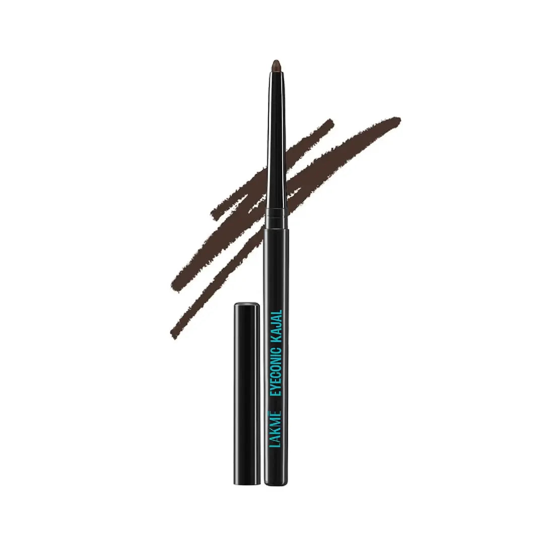 Lakme Eyeconic Kajal in Classic Brown Twist Up Pencil with Matte Finish (0.35g)