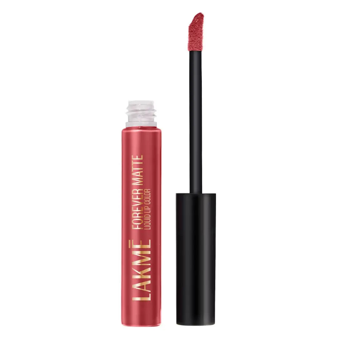 Lakme Forever Matte Liquid Lip Color - Pink Peach (5.6ml)