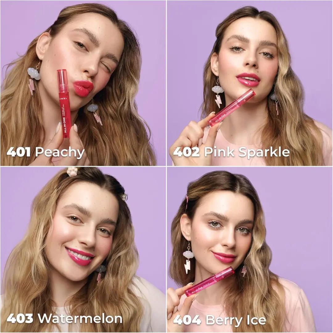 Lamel All In One Lip Tinted Plumping OilLip Oil Tint for Pigmented Lips | Hydrating, Plumping & Glossy Lip Tint | Non - Sticky Lip Oil with Long - Lasting Tint | 3ml - Deals999