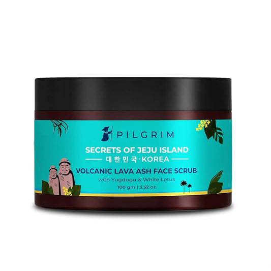 Pilgrim Volcanic Lava ash face Scrub With Yugdugu & White lotus (100g)