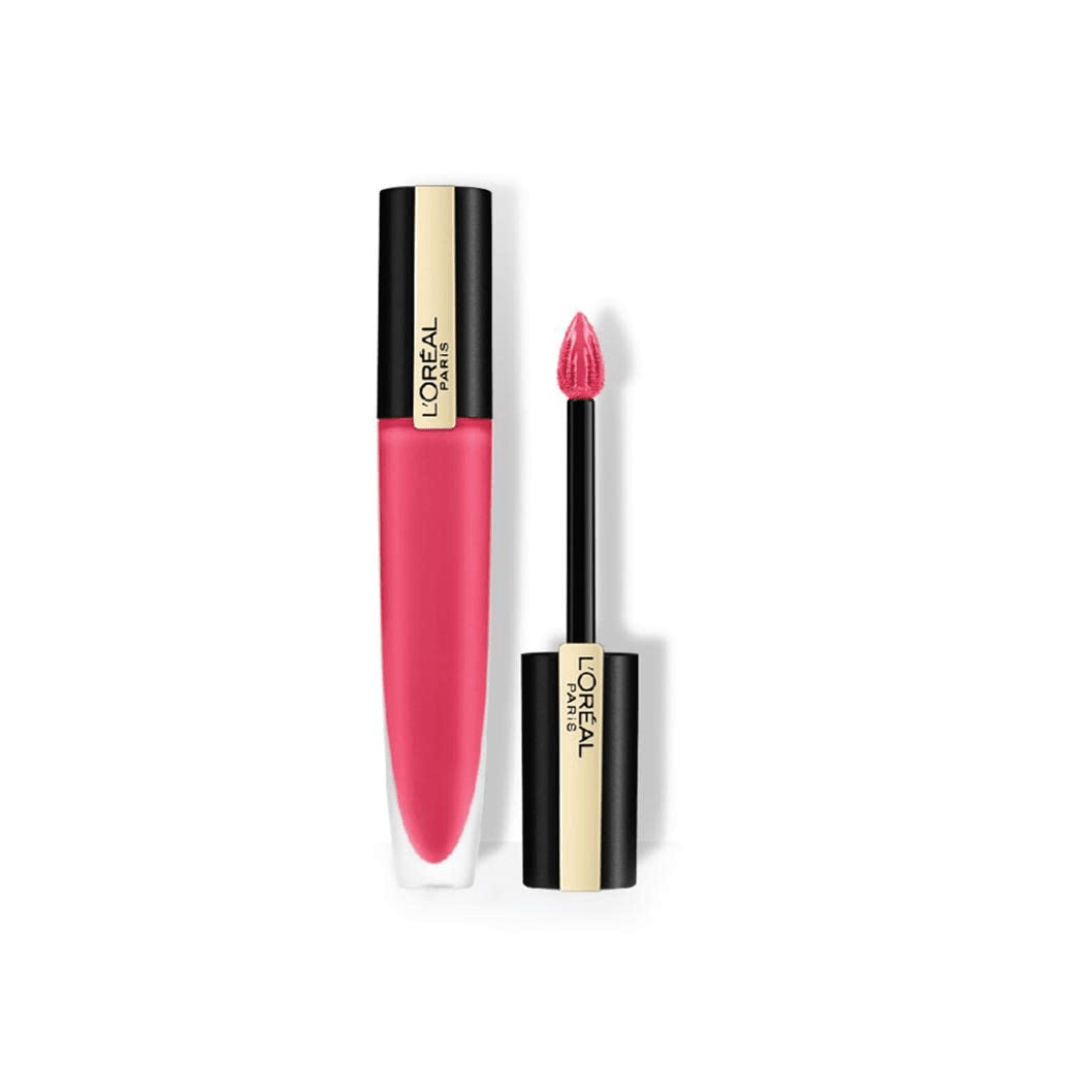 L'Oréal Paris Lipstick, Liquid Format with Matte Finish, Oil - In - Water Formula, Breathable and Lightweight Feel, Non - Flaking, Colour: 116 I Explore, 7ml - Deals999