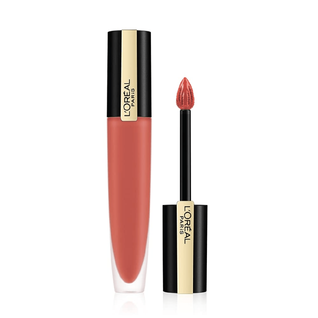L'Oréal Paris Lipstick, Liquid Format with Matte Finish, Oil - In - Water Formula, Breathable and Lightweight Feel, Non - Flaking, Colour: 116 I Explore, 7ml - Deals999