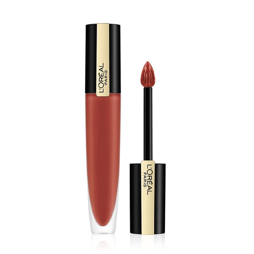 L'Oréal Paris Lipstick, Liquid Format with Matte Finish, Oil - In - Water Formula, Breathable and Lightweight Feel, Non - Flaking, Colour: 116 I Explore, 7ml - Deals999