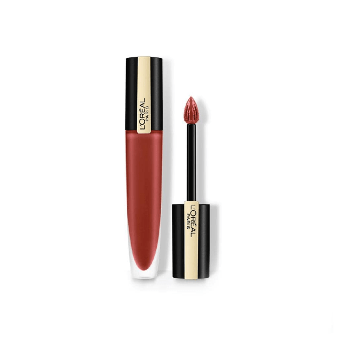 L'Oréal Paris Lipstick, Liquid Format with Matte Finish, Oil - In - Water Formula, Breathable and Lightweight Feel, Non - Flaking, Colour: 116 I Explore, 7ml - Deals999