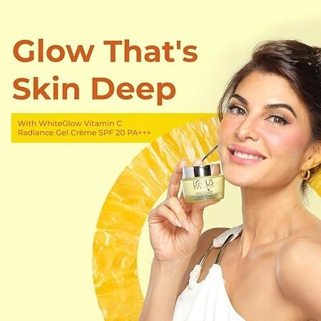 Lotus Herbals WhiteGlow Vitamin C Gel Crème | Reduces Dark Spots | Unique Gel + Crème Formula | 100x More Vitamin C | Boosts Radiance | SPF 20 PA+++ | Paraben - Free | 50g - Deals999